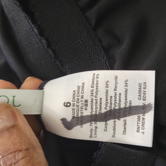 J. Crew Black Ruffle One-Piece Swimsuit - Picture 9 of 9